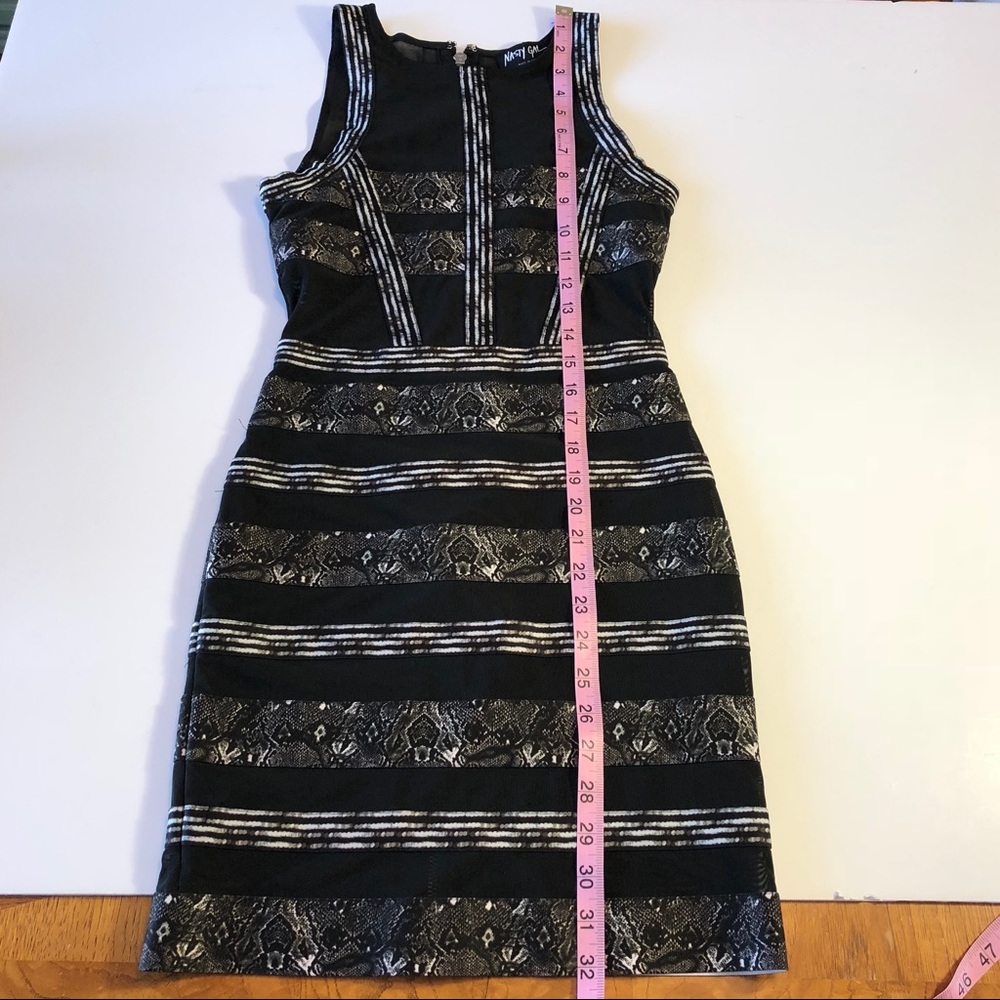 Nasty Gal XXS Black bandage Body Con dress - Picture 8 of 8